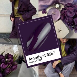 NAILSOFTHEDAY Amethyst Gel Polish – głęboki śliwkowy lakier hybrydowy o chłodnym odcieniu, 10 ml — zdjęcie 3