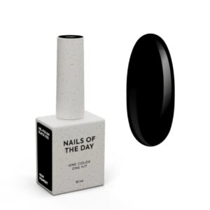 NAILSOFTHEDAY Black Gel Polish – czarny lakier hybrydowy, 10 ml
