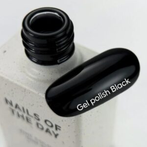 NAILSOFTHEDAY Black Gel Polish – czarny lakier hybrydowy, 10 ml — zdjęcie 1