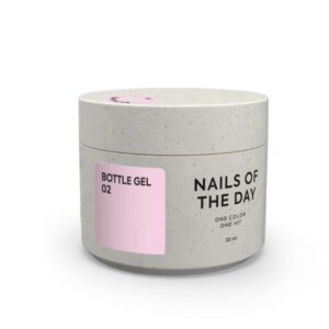 NAILSOFTHEDAY Bottle Gel 02 – blado-różowy żel do wzmocnienia i naprawy, 30 ml
