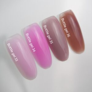 NAILSOFTHEDAY Bottle Gel 33 – delikatno-różowy żel do wzmocnienia paznokci, 10 ml — zdjęcie 2