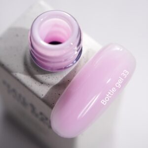 NAILSOFTHEDAY Bottle Gel 33 – delikatno-różowy żel do wzmocnienia paznokci, 10 ml — zdjęcie 1