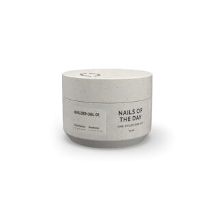 NAILSOFTHEDAY Builder Gel 01 – przezroczysty żel budujący, 15 ml