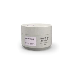 NAILSOFTHEDAY Builder gel 03 – mleczno-różowy żel budujący, 15 ml