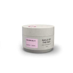 NAILSOFTHEDAY Builder gel 11 – jasnoróżowy żel budujący, 15 ml
