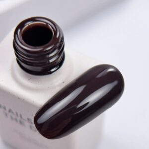 NAILSOFTHEDAY Color of the Month November 2025 Deep Brown – czekoladowy lakier hybrydowy, 10 ml — zdjęcie 8