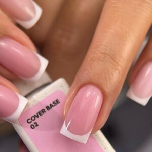 NAILSOFTHEDAY Cover base NEW 02 – półprzezroczysta różowa nude baza hybrydowa, 10 ml — zdjęcie 3