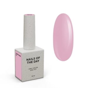 NAILSOFTHEDAY Cover base NEW 02 – półprzezroczysta różowa nude baza hybrydowa, 10 ml