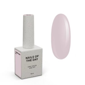 NAILSOFTHEDAY Cover base NEW 04 – półprzezroczysta pudrowo-różowa baza hybrydowa, 10 ml