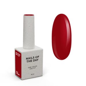 NAILSOFTHEDAY Emily Gel Polish – intensywno-czerwony lakier hybrydowy, 10 ml