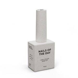 NAILSOFTHEDAY Glossy Top Wipe 10 ml – błyszczący top z lepką warstwą bez filtru UV