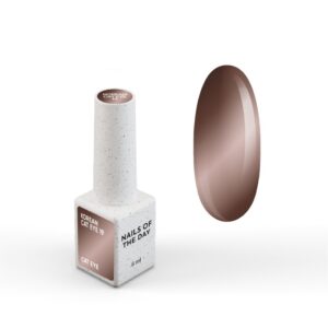 NAILSOFTHEDAY Korean Cat Eye 19 – brązowo-szary lakier hybrydowy „kocie oko” 6 ml