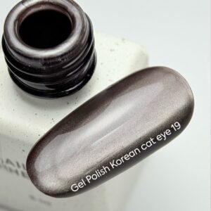 NAILSOFTHEDAY Korean Cat Eye 19 – brązowo-szary lakier hybrydowy „kocie oko” 6 ml — zdjęcie 2