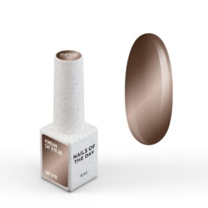 NAILSOFTHEDAY Korean Cat Eye 20 – beżowo-szary lakier hybrydowy „kocie oko” 6 ml