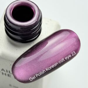 NAILSOFTHEDAY Korean Cat Eye 23 – śliwkowo-różowy lakier hybrydowy „kocie oko” 6 ml — zdjęcie 2