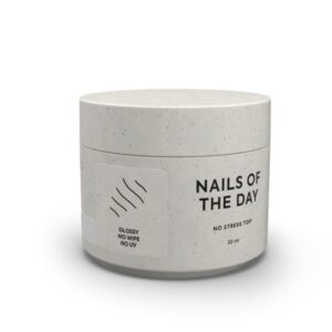 NAILSOFTHEDAY No Stress Top No Wipe – top hybrydowy odporny na zarysowania, 30 ml