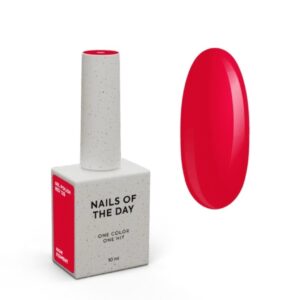 NAILSOFTHEDAY Red Gel Polish – czerwony lakier hybrydowy, 10 ml