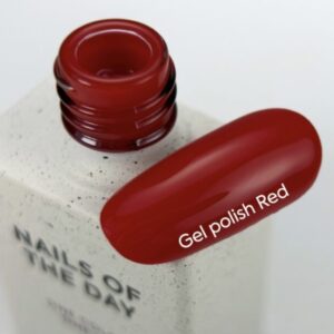 NAILSOFTHEDAY Red Gel Polish – czerwony lakier hybrydowy, 10 ml — zdjęcie 1