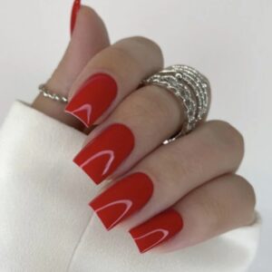 NAILSOFTHEDAY Red Gel Polish – czerwony lakier hybrydowy, 10 ml — zdjęcie 4