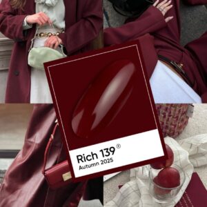 NAILSOFTHEDAY Rich Gel Polish – głęboki czerwony lakier hybrydowy z nutą bordo, 10 ml — zdjęcie 4