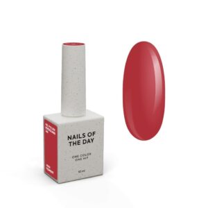 NAILSOFTHEDAY Roksolana – przygaszony czerwony lakier hybrydowy 10 ml
