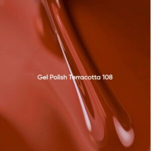 NAILSOFTHEDAY Terracotta Gel Polish – ceglany lakier hybrydowy o ciepłym odcieniu, 10 ml — zdjęcie 1