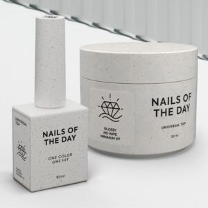 NAILSOFTHEDAY Universal Top – błyszczący top hybrydowy bez dyspersji, minimalne filtry UV, 10 ml — zdjęcie 1