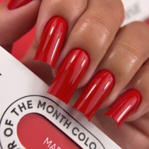 NAILSOFTHEDAY Wild March 2026 jaskrawa czerwień 10ml — zdjęcie 3