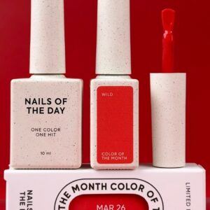 NAILSOFTHEDAY Wild March 2026 jaskrawa czerwień 10ml — zdjęcie 7