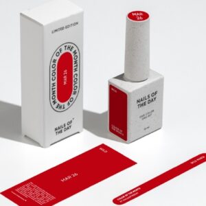 NAILSOFTHEDAY Wild March 2026 jaskrawa czerwień 10ml — zdjęcie 8