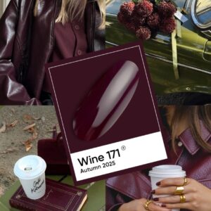 NAILSOFTHEDAY Wine Gel Polish – elegancki winny lakier hybrydowy z czerwono-fioletowym tonem, 10 ml — zdjęcie 4