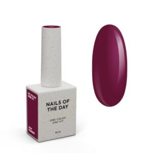 NAILSOFTHEDAY Wine Gel Polish – elegancki winny lakier hybrydowy z czerwono-fioletowym tonem, 10 ml