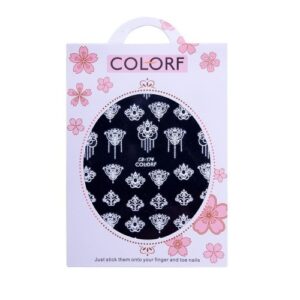 Naklejki Do Paznokci Cienkie Samoprzylepne Colorf Cb White Nr 174 — zdjęcie 2