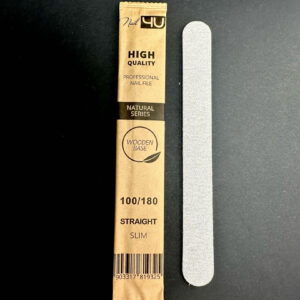 Nail4U PILNIK SLIM NATURAL II PROSTY Straight 100/180 – do hybryd