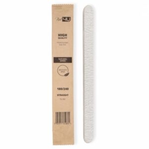 Nail4u Slim NATURAL II Pilnik Do Paznokci Hybrydowych Prosty Straight 180/240 1szt