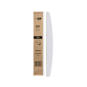 Nail4u Pilnik Slim NATURAL do Paznokci Łódka Halfmoon 180/240 – Ekologiczny 50 szt. — zdjęcie 2