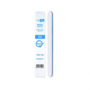 Nail4u Pilnik BASIC Prosty Straight 100/180 do hybryd i paznokci 25 szt. — zdjęcie 1