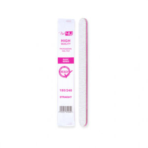 Nail4u Pilnik BASIC III Prosty Straight 180/240 Do Paznokci i Hybryd 50 szt. — zdjęcie 1