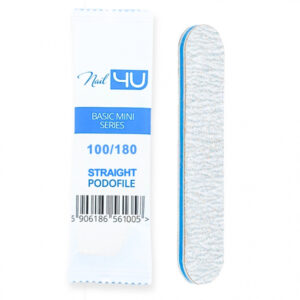 Nail4u Pilnik Podofile BASIC MINI STRAIGHT Prosty 100/180 (25 sztuk) – Jednorazowy Pilnik — zdjęcie 2
