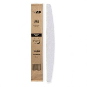 Nail4u Pilnik Slim NATURAL do Paznokci Łódka Halfmoon 180/240 – Ekologiczny 1szt