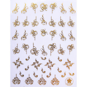 Naklejki do paznokci cienkie samoprzylepne Colorf CB Nr 176 Gold