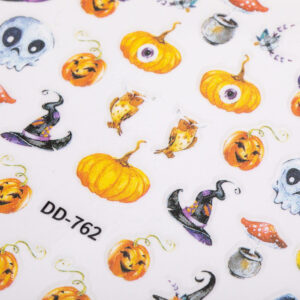 Naklejki do paznokci cienkie samoprzylepne halloween DD-762 — zdjęcie 1