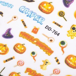 Naklejki do paznokci cienkie samoprzylepne halloween DD-764 — zdjęcie 1