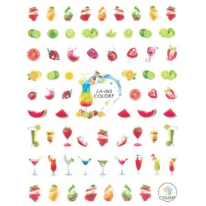 Naklejki do paznokci cienkie samoprzylepne owoce CA-062 — zdjęcie 3