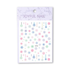Naklejki do paznokci cienkie samoprzylepne świąteczne Joyful Nail Nr 1212 — zdjęcie 1