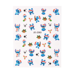 Naklejki do paznokci samoprzylepne świąteczne stitch JO-2583 — zdjęcie 1