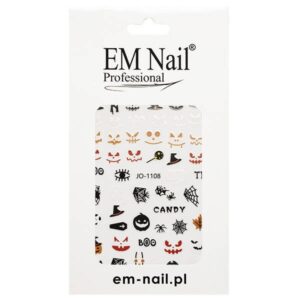 EM Nail Naklejki na paznokcie samoprzylepne Halloweenowe JO-1108 — zdjęcie 1