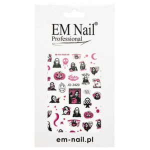 EM Nail Naklejki na paznokcie samoprzylepne Halloweenowe JO-2420 — zdjęcie 1