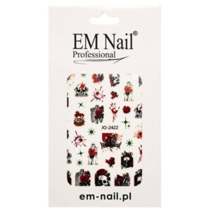 EM Nail Naklejki na paznokcie samoprzylepne Halloweenowe JO-2422 — zdjęcie 1