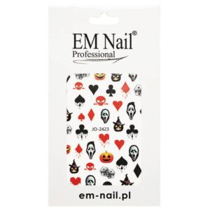 EM Nail Naklejki na paznokcie samoprzylepne Halloweenowe JO-2423 — zdjęcie 1